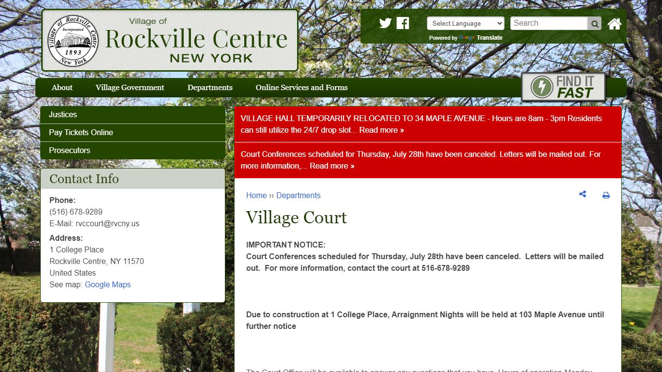 Village Court | Rockville Centre NY